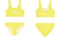 Calvin Klein Little Girls Shimmer Bikini Swimsuit, 2 Piece Set